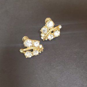 1940's vintage leaf earrings